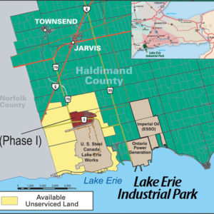 Map Diagram of Lake Erie Industrial Park