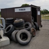 Canborough tire bin