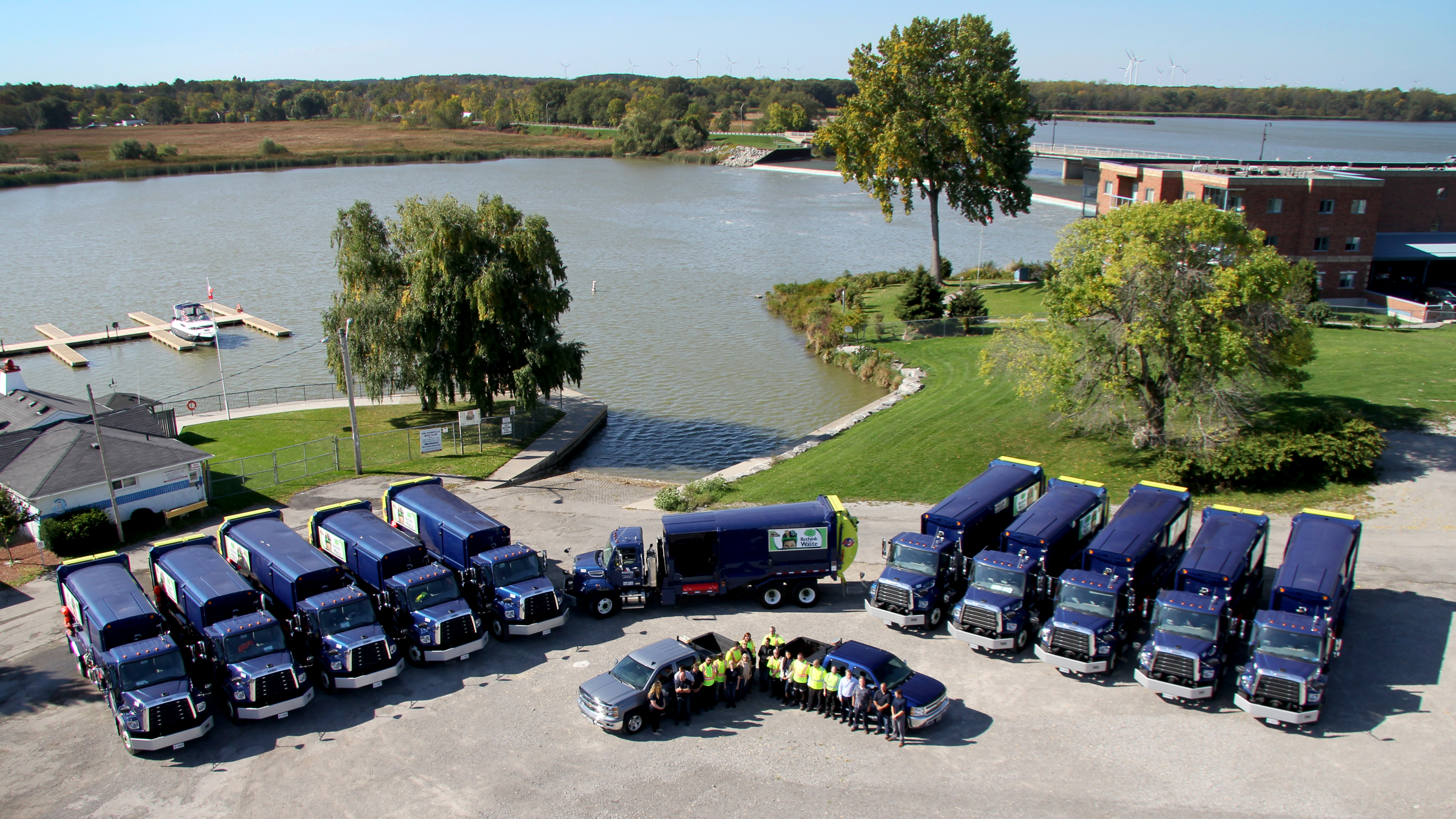 Modern Corporation fleet of trucks